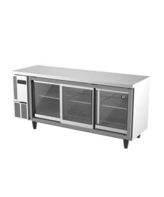 Undercounter sliding glass door refrigerator RT-186MA-SSG