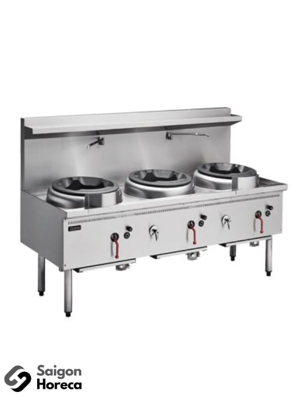 Triple-burner Asian stoves