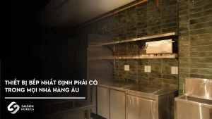 Giải pháp bố trí khu sơ chế – nấu – trình bày (plating) – khu ra món (pass line) bếp chuẩn nhà hàng châu Âu