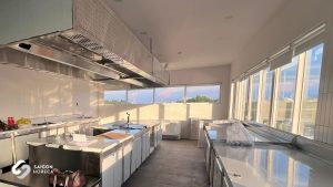 Tối ưu không gian với thiết kế bếp nhà hàng diện tích 50m2 – Bí quyết từ Saigon Horeca