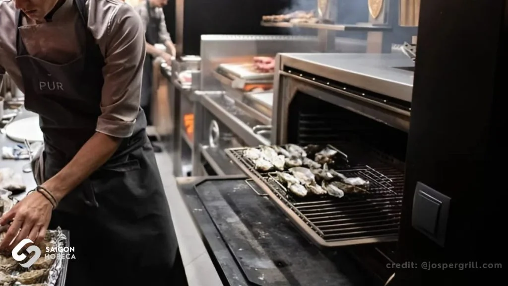 Consulting on industrial kitchen design with integrated Josper oven