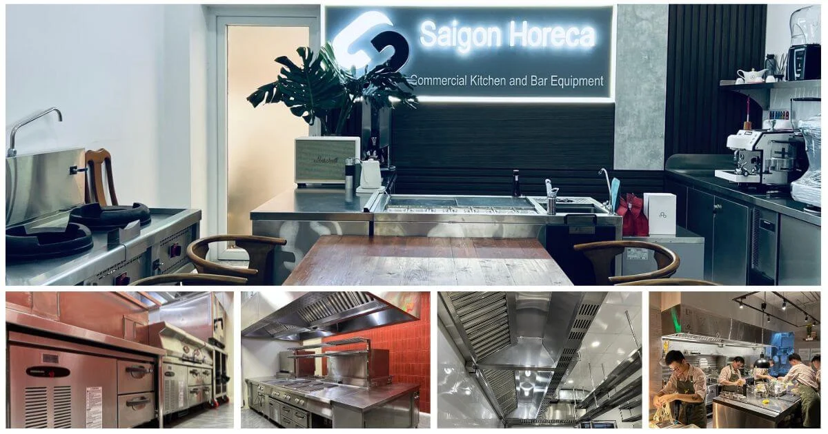 Hệ thống thiết bị bếp inox Saigon Horeca