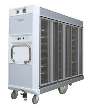 The Hot and Cold Food Delivery Cart has excellent portability and cleanability with a simple design, from fujimak corporation. FCRW48NA