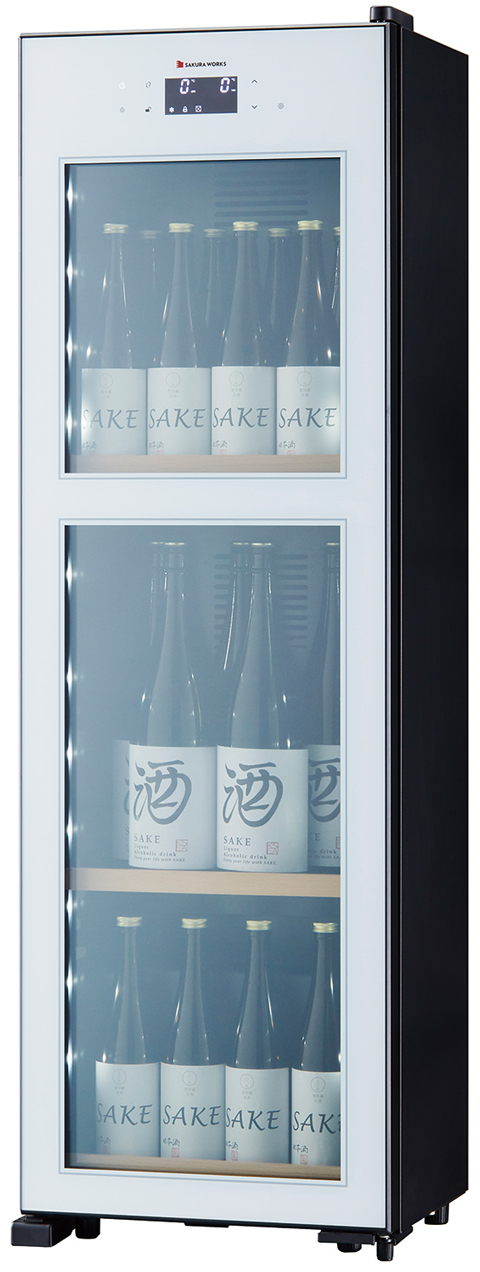 Cool & Freezer Glass Display Cabinet (Showcase) OSK20-W - Fujimak wine cooler