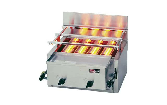 Flat Fryer & Oven Salamander RGA-404B - gas infrared roaster Fujimak