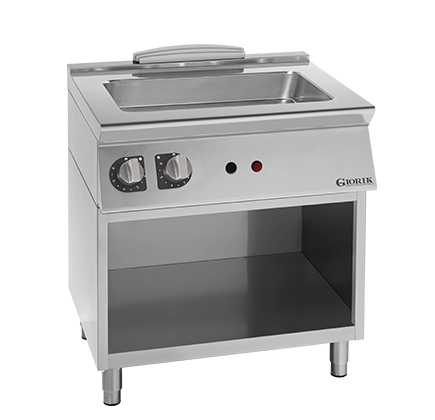 Bain-Marie Unika 700 ELECTRIC BAIN-MARIE ON OPEN BASE CABINET Giorik BM740E