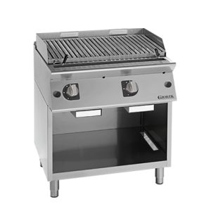 Bếp Nướng Đá Núi Lửa Unika 700 LAVA STONE GRILL . GAS ON OPEN BASE CABINET Giorik GL740GC