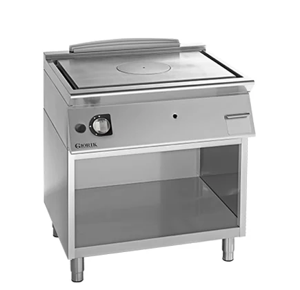 Unika 700 GAS SOLID TOP ON OPEN BASE CABINET Giorik TG740G Thick Flat Top Gas Stove (Solid Top)