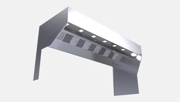 ETL/UL North American Standard Kitchen Hood KVM-A – Capture Jet™ hybrid backshelf hood (ETL) Halton