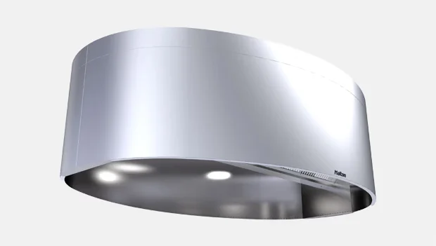 ETL/UL North American Standard Kitchen Hood KVO – Capture Jet™ oval island exhaust hood (ETL) Halton