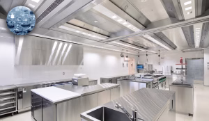 Trần Thông Gió Bếp Công Nghiệp KCW – Water Wash ventilated ceiling (CE) Halton