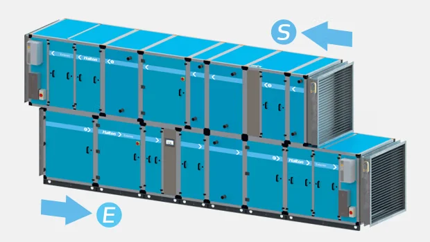 Extenso exhaust and supply Air Handling Unit Halton