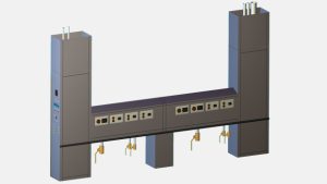 Phân Phối Tiện Ích Bếp KDS-W – Kitchen Utility Distribution System (UL) Halton