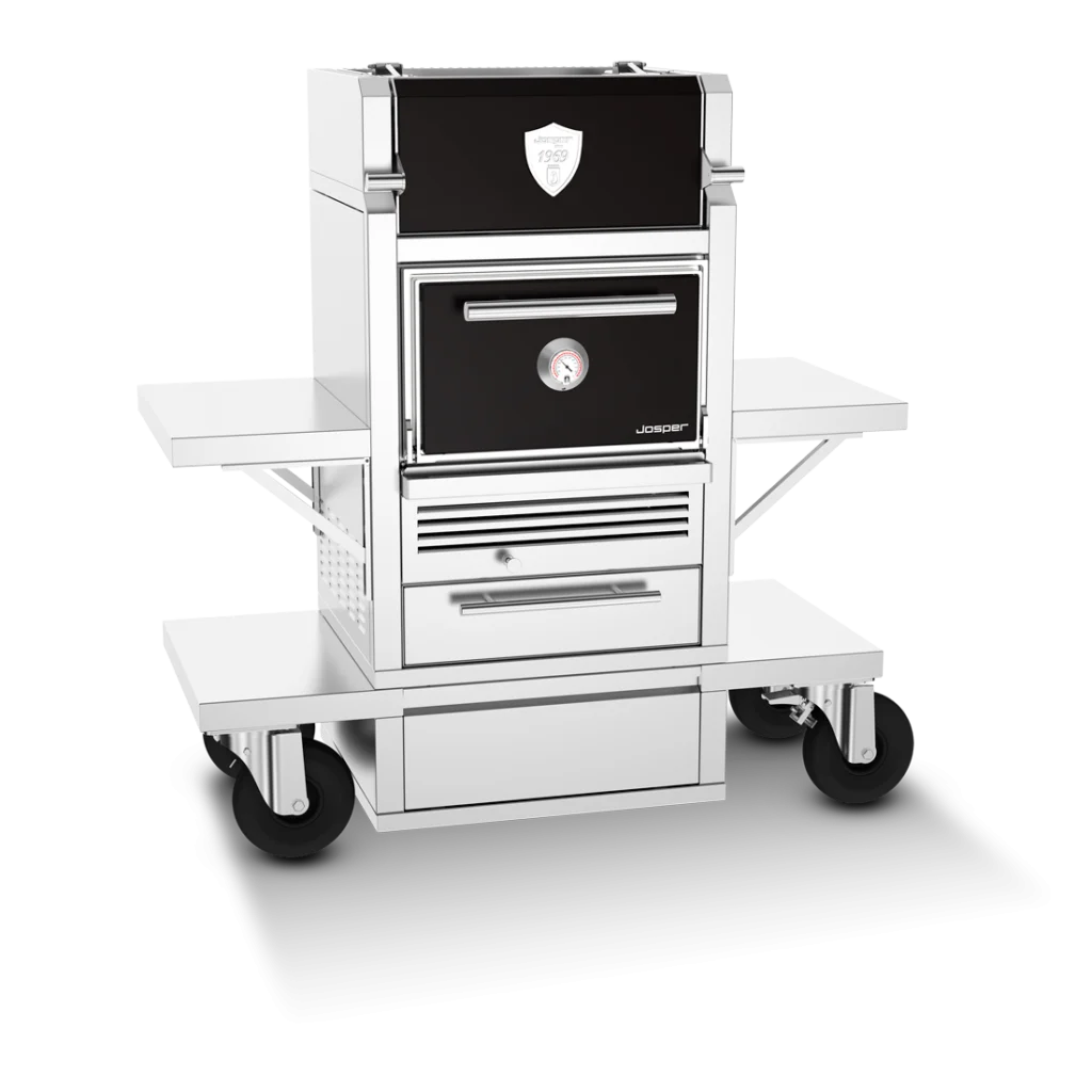 Lò Nướng Than Josper Dòng Gia Đình Cao Cấp Josper CASA Charcoal Oven Carro – with table and warming cabinet