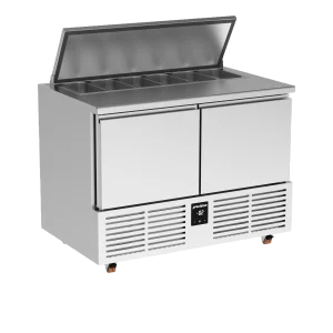 Small space-saving cold preparation table HSS 340 - SPACE SAVER REFRIGERATED PREP COUNTER Precision HSS 340-DD