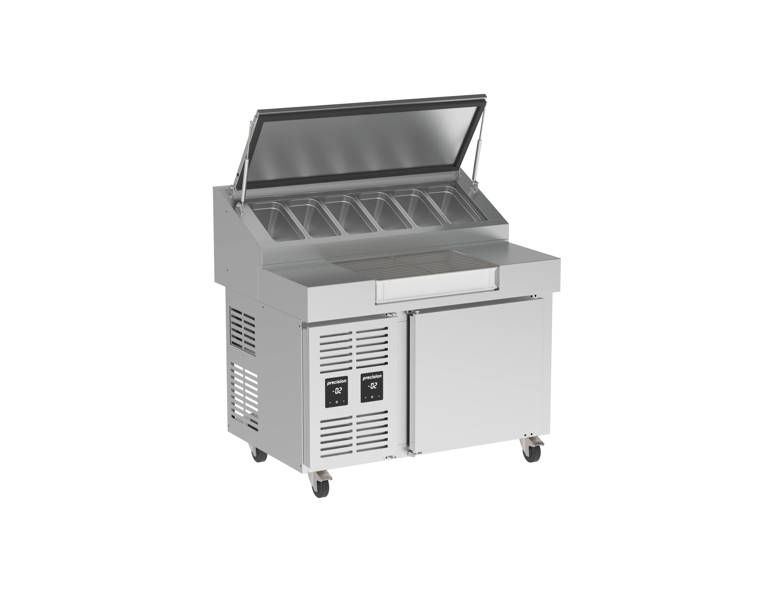 Cold pizza preparation table PPS 106 - PIZZA PREP STATION Precision PPS106