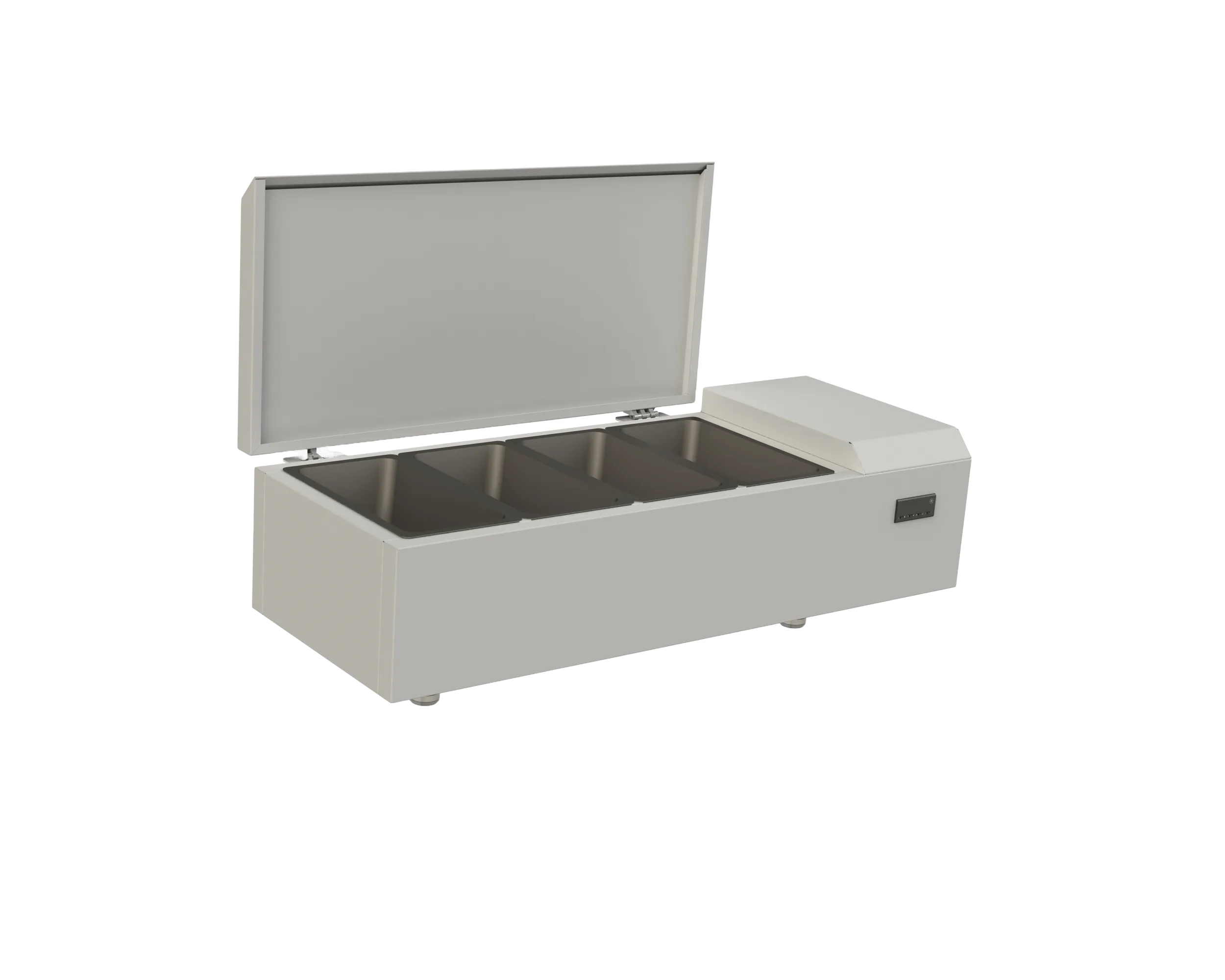 Quầy Đệm Giữ Lạnh Khay GN Cho Bếp & Bar PRW 4 – Refrigerated Pan Rail Precision