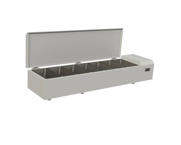 GN Tray Refrigerated Countertop for Kitchen & Bar PRW 7 - Refrigerated Pan Rail Precision