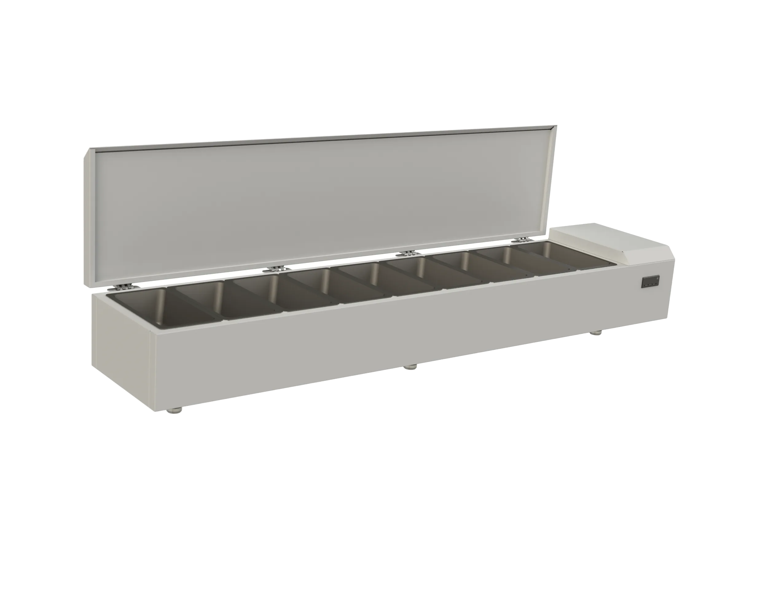 Quầy Đệm Giữ Lạnh Khay GN Cho Bếp & Bar PRW 9 – Refrigerated Pan Rail Precision