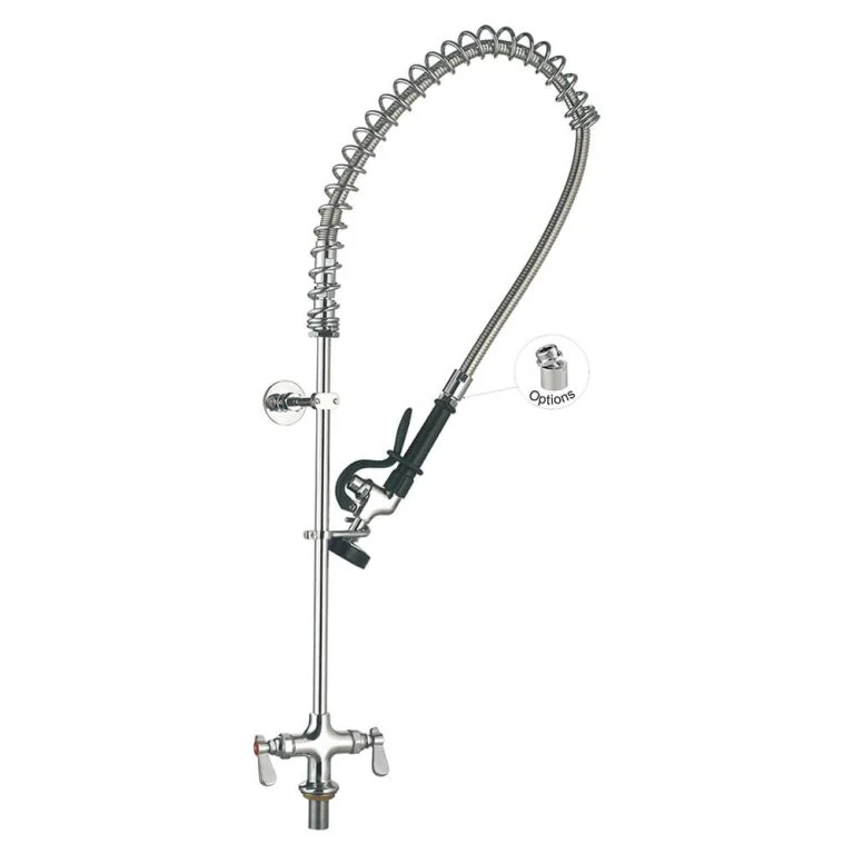 Restaurant Sink Faucet 98001-1 Single Base Deck Mount Commercial Sink Restaurant Pre Rinse Faucet Toprinse