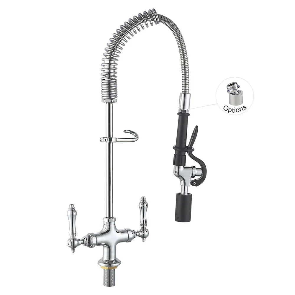 Vòi Xịt Rửa Bếp 98001MN-1C Single Base Deck Mount Mini Pre Rinse Kitchen Faucet, water-saving Toprinse