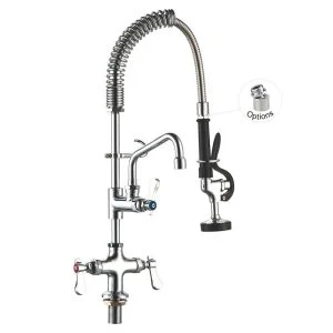 Vòi Xịt Rửa Quầy Bar Gắn Chậu Kèm Vòi Phụ 6 Inch Toprinse 98001MN-2