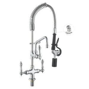 Vòi Xịt Rửa Bếp Tiết Kiệm Nước Gắn Chậu Kèm Vòi Phụ Toprinse 98001MN-2C