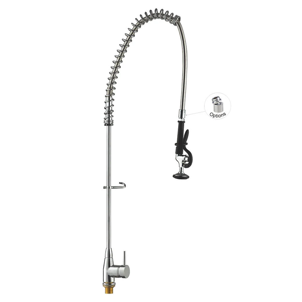 Vòi Xịt Rửa Chén Nhà Hàng 98005-1 Single Hole Deck mount Commercial Sink Restaurant Pre-Rinse Faucet Toprinse