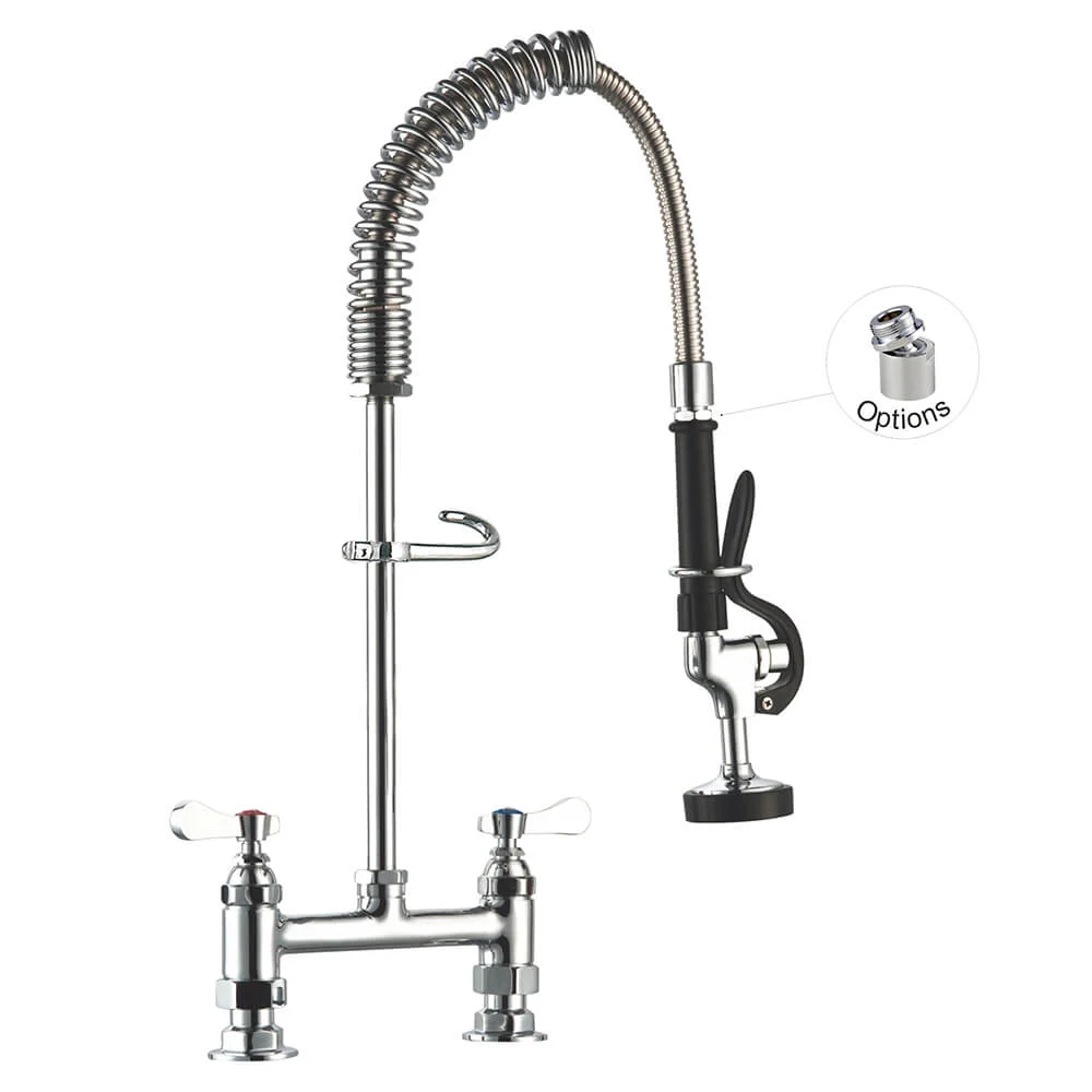 Vòi Xịt Rửa Quầy Bar 98007MN-1 Mixer Water Taps 8 Inches Center Deck mount Faucet Bar Pre-Rinse Faucet Toprinse
