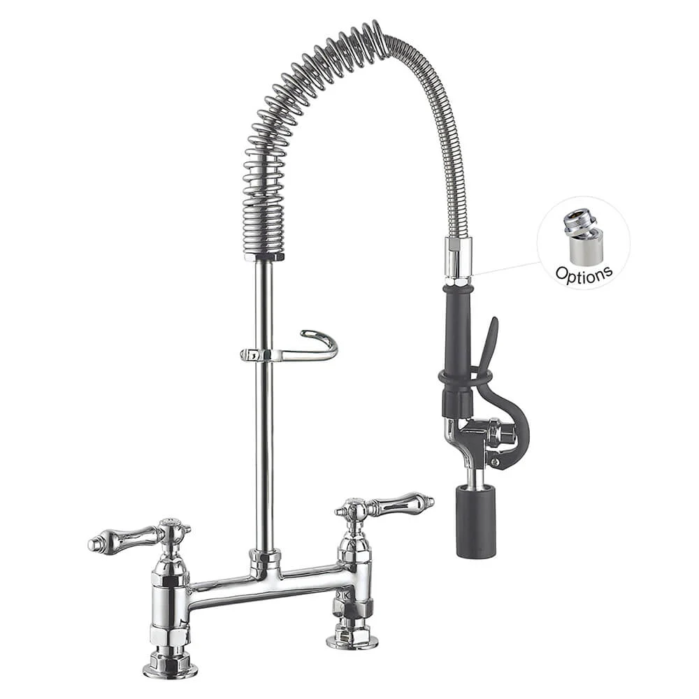 Vòi Xịt Rửa Bếp 98007MN-1C 8 Inches Center Deck mount Faucet Mini Pre Rinse Kitchen Faucet, water-saving Toprinse