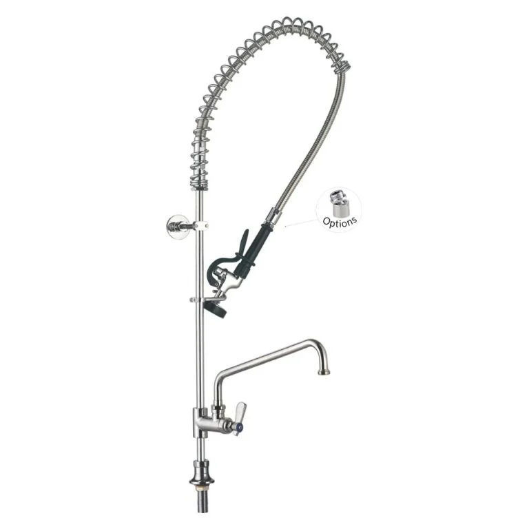 Restaurant Sink Faucet 98009-2 Single Temperature Deck Mount Commercial Sink Restaurant Pre-Rinse Faucet Add-on Faucet, no handle Toprinse