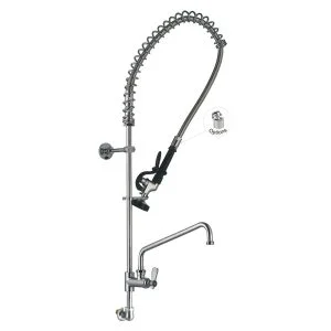 Vòi Xịt Rửa Chén Áp Lực Cao Gắn Tường Kèm Vòi Phụ Không Cần Gạt Toprinse 98010-2