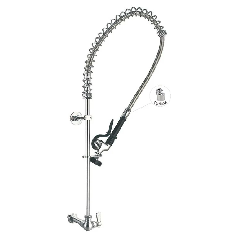 Wall Mounted Faucet 98011-1 Single Hole Wall Mounted Commercial Kitchen Sink Pre Rinse Faucet Toprinse