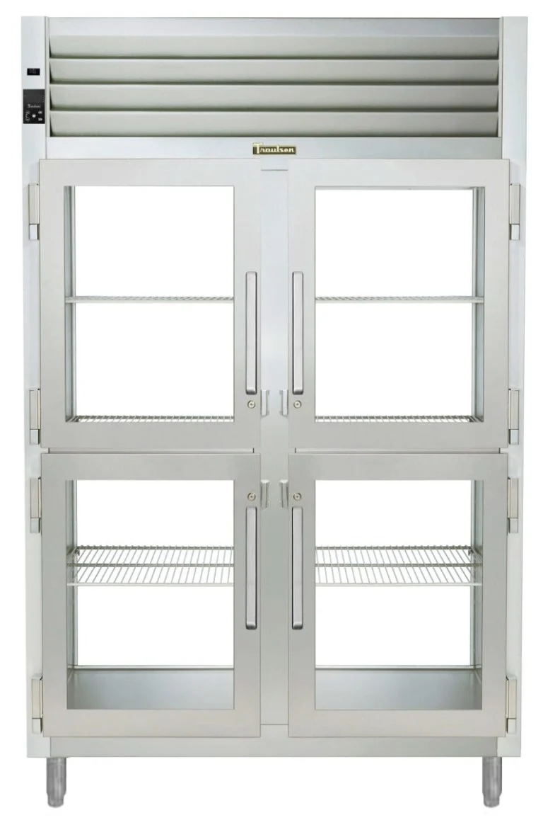 Traulsen RHF232WP-HHG Spec-Line 2-Section 4 Glass Half Door Reach-In Pass-Thru Heated Holding Cabinet, 55.13 cu. ft.