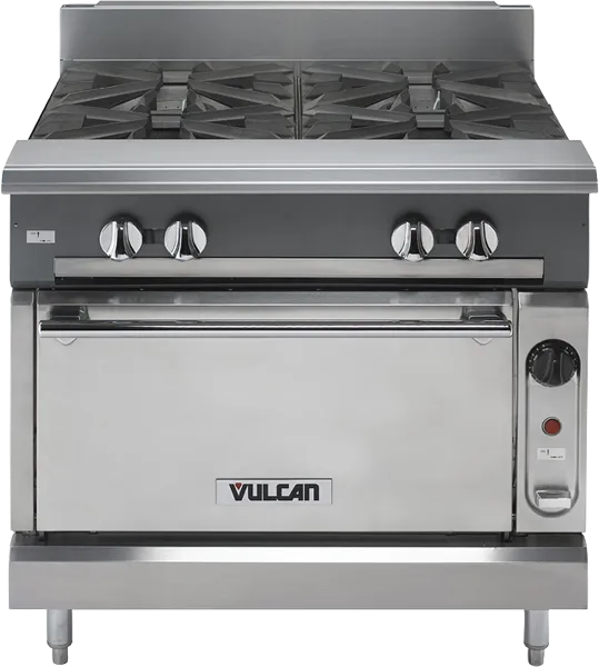 Bếp Âu Nhiều Lò Nấu Vulcan V Series Heavy Duty Gas Range V4B36S