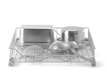 Rổ inox rửa xoong nồi dụng cụ bếp 612x672mm Winterhalter