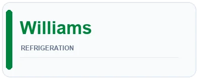 Logo Williams Refrigeration — Chính hãng